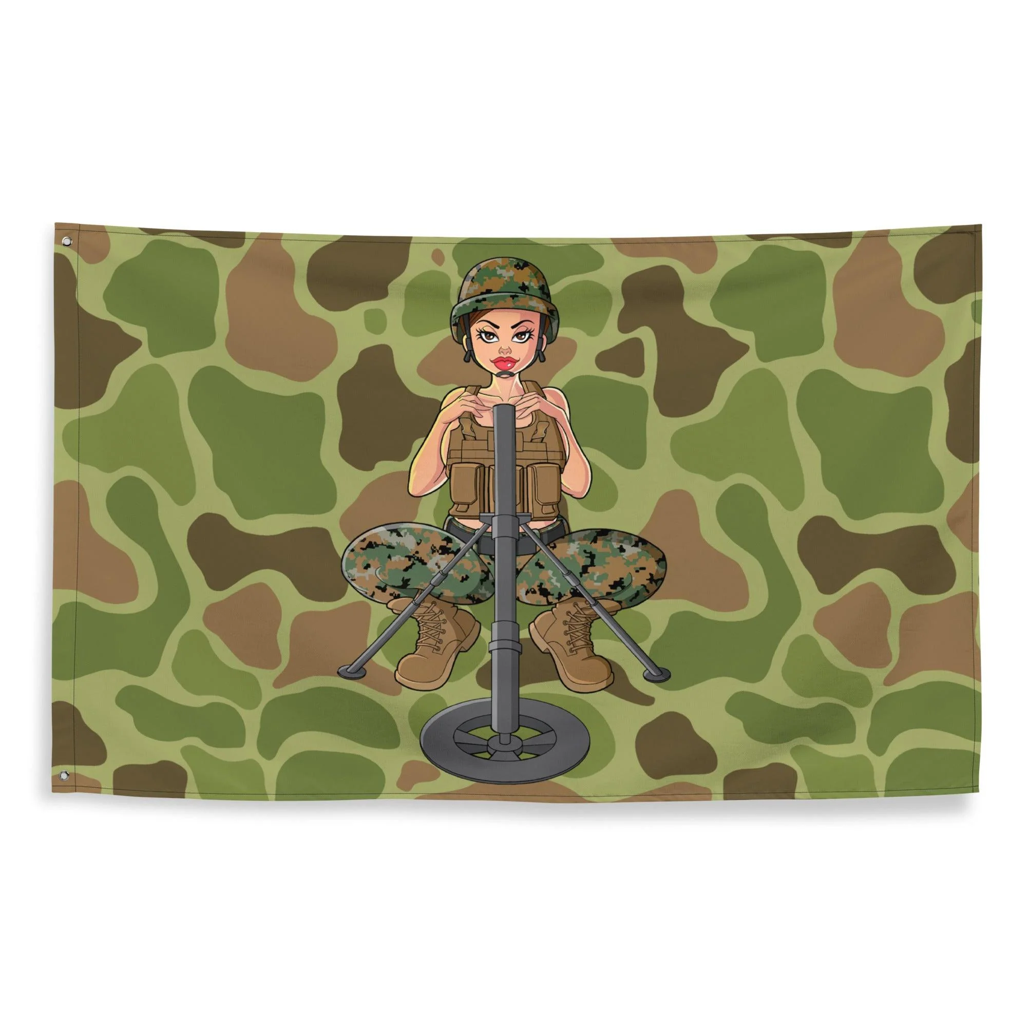 Yesi 60mm Mortars Frogskin Camo Wall Flag - Image 4